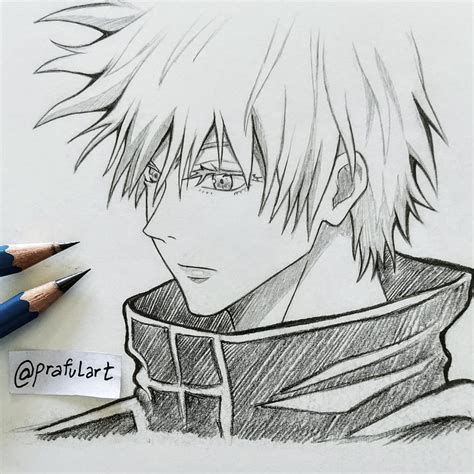 I drew Gojo Satoru! : AnimeSketch