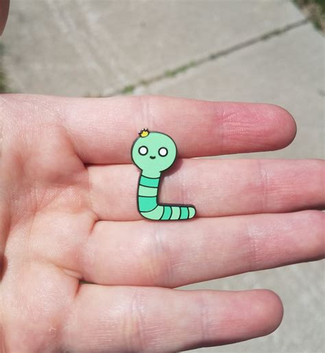 King Worm Adventure Time Enamel Pin Cartoon Finn and Jake Ice | Etsy