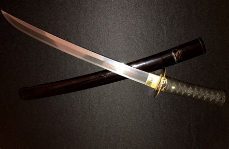 Antique Japanese Samurai Sword -Collection-Gold/Shakudo -Old Naginata ...