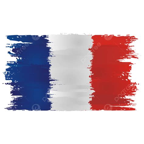 Brush Strokes Flag Of France Vector, France, Flag, Brush Strokes PNG and Vector with Transparent ...