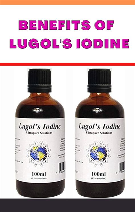 Benefits of Lugol's Iodine | Iodine drops, Iodine, Iodine benefits