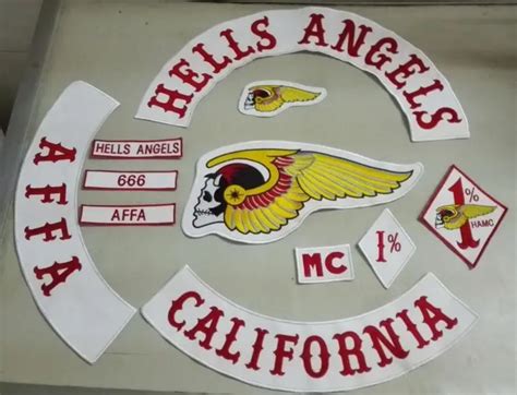 Hells Angels Patch Embroidered Patches Jacket iron patches 13pcs/Lot Anarchy T Shirt Patch ...