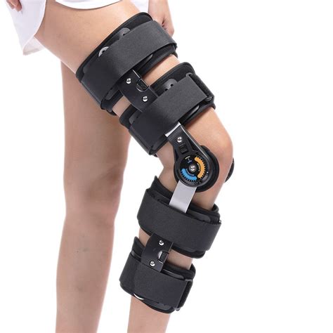 HKJD Knee Braces Orthosis Knee Support Medical Orthotic Devices ROM Hinged Adjustable Prevent ...