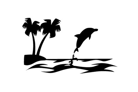 Download Beach Silhouette SVG File - Download Free SVG Cut Files