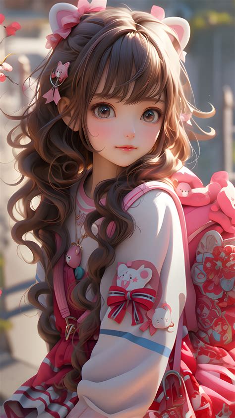 Cute Anime Girl Flower 4K #9410i Wallpaper PC Desktop