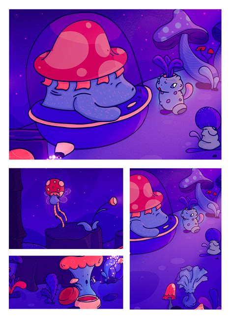 Mushrooms Night on Behance