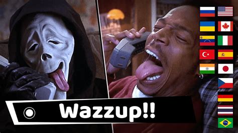 "Wazzup" Scary Movie in Different Languages, Scream Movie Ghostface Parody | Scary Movie Wazzup ...