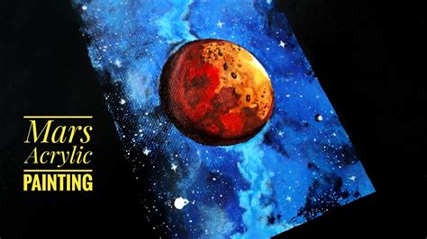 How to paint Mars Step by Step using Acrylic paint | #GM_Creations - YouTube