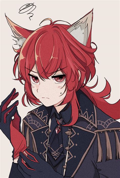 i drew diluc as a catboy🐱 : r/Genshin_Impact