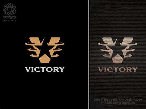 Victory logo by Dmitriy Dzendo on Dribbble