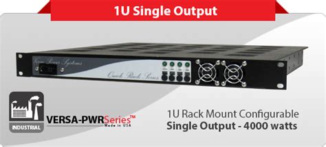 Industrial 1U Rack Mount Dual Output Configurable Power Supply