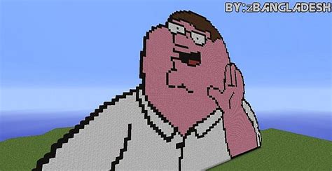 Peter Griffin (Pixel Art) Minecraft Project