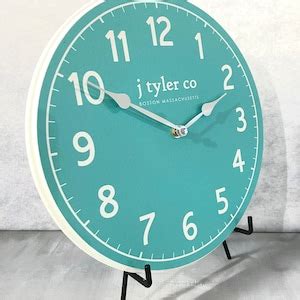 New Traditional Aqua Wall Clock - Etsy