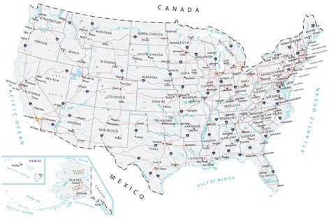 Map of the United States of America - GIS Geography