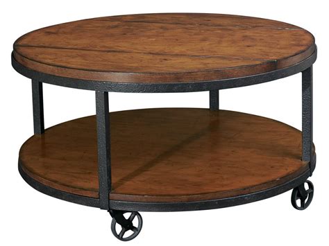 Round Coffee Table With Wheels