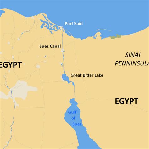 Suez Canal Location On World Map