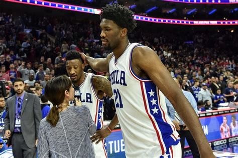 Sixers' Joel Embiid wears ridiculous gold shoes to NBA Draft Lottery (PHOTO) - nj.com