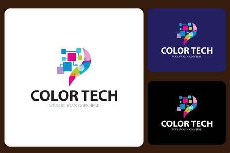 Color Tech Logo Design Template 25514986 Vector Art at Vecteezy