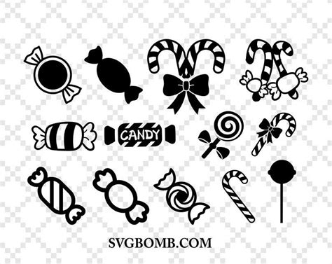 Candy SVG Cut Files Bundle