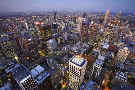 Aerial View Melbourne CBD, Australia - Pickawall