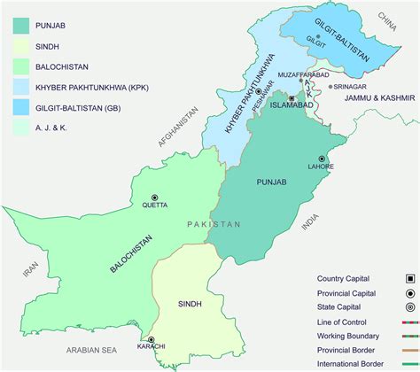 Map Of Pakistan And Neighbouring Countries - Caresa Vivianne