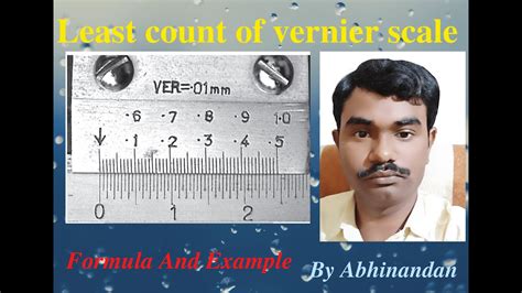 Least count of Vernier scale. Formulas and examples.@AbhinandanADC-2022 - YouTube