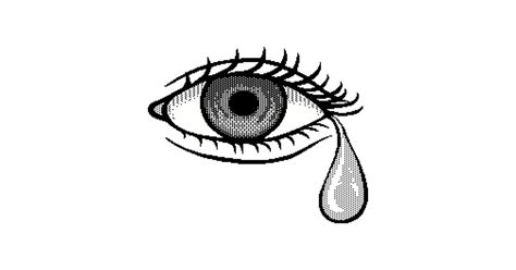 Simple Crying Eyes Coloring Pages