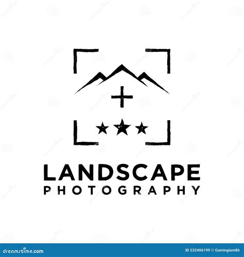 Nature Photography Logo Design Insignia Stock Vector - Illustration of hill, design: 232406199