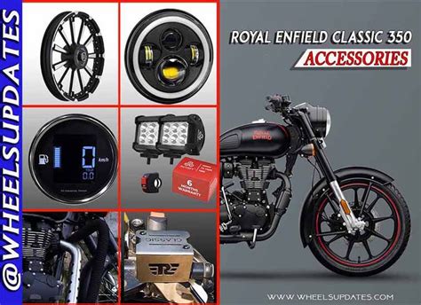 Top 15 Royal Enfield Classic 350 accessories - https://wheelsupdates.com