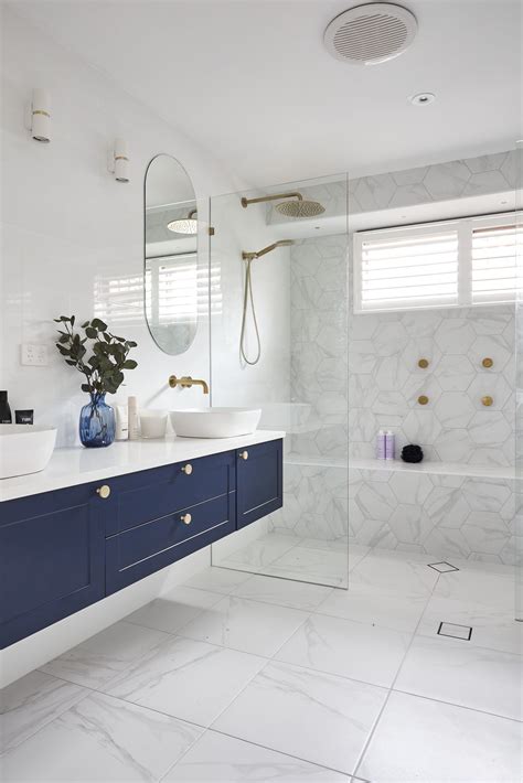 Inside the House Rules 2020 Lenore Reveal: Hamptons Heaven | Hampton style bathrooms, Bathroom ...