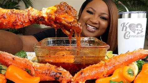 2X SPICY KING CRAB , SEAFOOD BOIL MUKBANG + BLOVES SMACKALICIOUS SAUCE | 2X SPICY KING CRAB ...