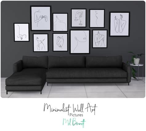 Sims 4 Minimalist Wall Art - Mel Bennett