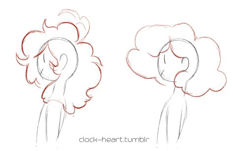 fluffy hair art tutorial