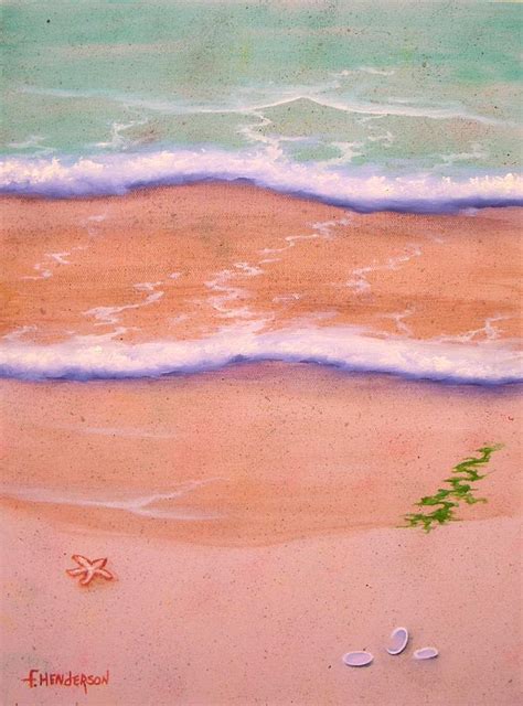 Sandy Beach Painting by Francine Henderson