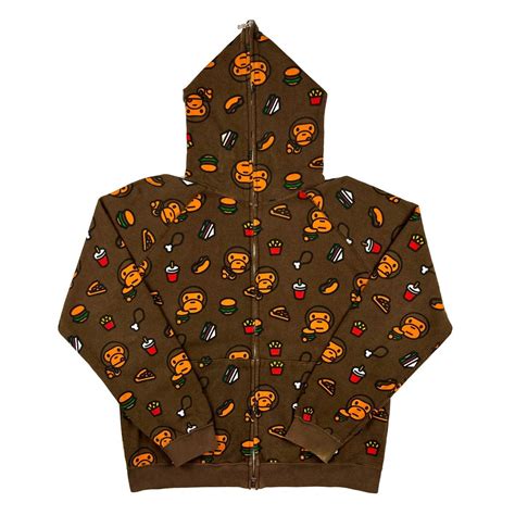 Bape OG Bape Baby Milo Junk Food Fullzip Hoodie | Grailed