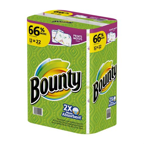 Bounty Paper Towels, Print, 12 Super Rolls - BJs Wholesale Club