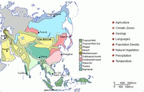 Climate Map Of Asia - Free Printable Maps