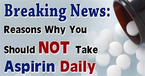 Harmful Aspirin Side Effect Push FDA To Retract Support Of The Drug