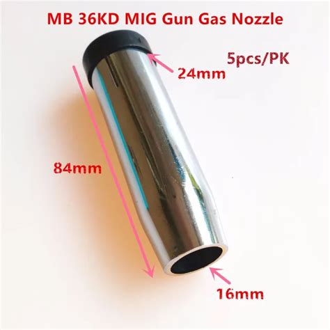 36KD Gas Nozzle 5pcs MIG Welding Torch Gas Nozzle Contact Tip for MIG/MAG Welding Gun-in Welding ...