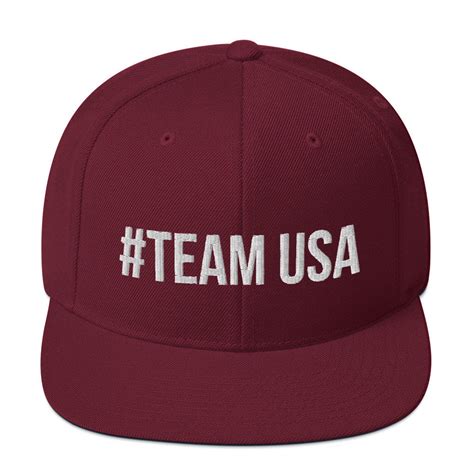 TEAM USA Snapback Baseball Cap TEAMUSA Olympics Snap Back | Etsy