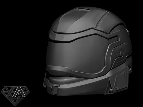 Halo Reach Gungnir Custom Helmet - 3D Model by LAfactorystore