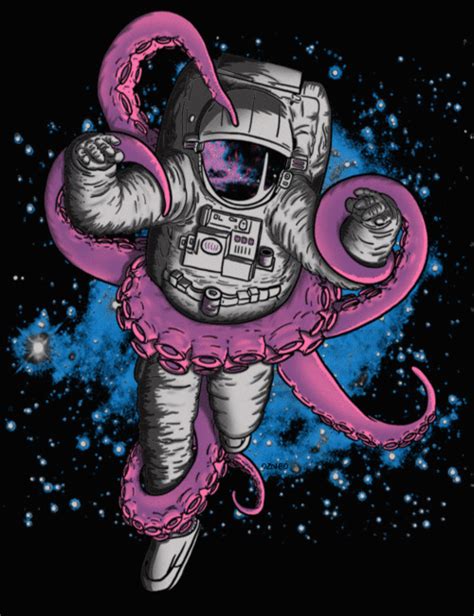 stoner astronauts | trippy space psychedelic astronauts animated GIF | Skywatcher | Pinterest ...