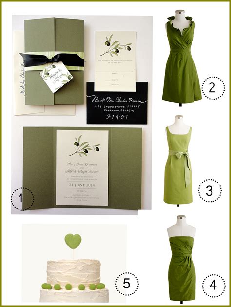 Ideas For An Olive Green Wedding - Rustic Wedding Chic