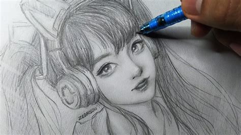 How To Draw Semi Realistic Anime Pilot lid pencil 2 and then i used some black outliners adobe ...