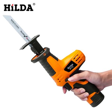 HILDA Portable Reciprocating Saw Powerful Wood Cutting Saw Electric Wood/ Metal Saws With Sharp ...