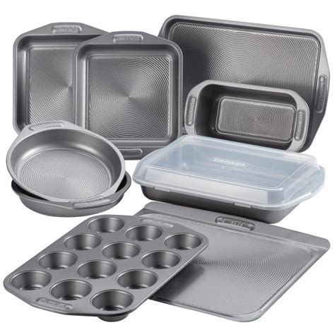 Range Kleen 8 in. x 10 in. Outer Non-Stick 3-Piece Petite Bakeware Set ...