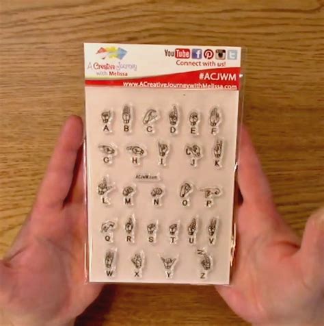 Sign Language Stamps - Clear Stamps and Crafting Products