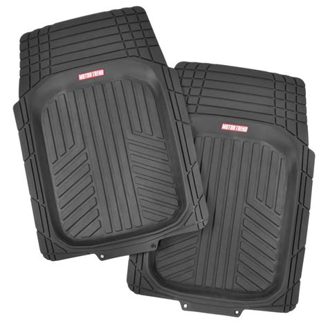 Car Rubber Floor Mats for All Weather Protection Semi Custom Fit 3 Pieces Set | eBay