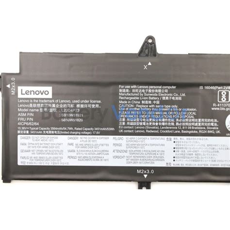 Lenovo ThinkPad X13 Gen 2 Intel notebook laptop Rechargeable battery