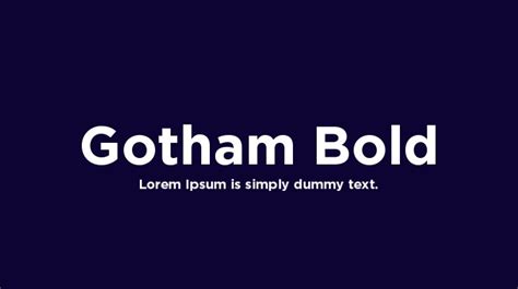 Gotham Bold Font : Download Free for Desktop & Webfont